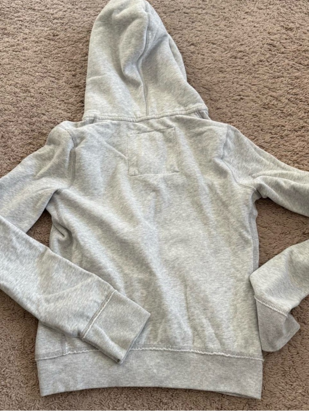 Abercrombie & Fitch Womens Light Gray Zip-Up Hoodie - Picture 6 of 7